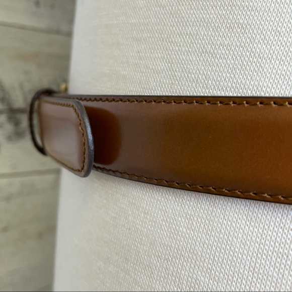 Gucci Brown Leather Gold G Cube Belt 100 40 523305 Luxury Statement Designer - Picture 7 of 16